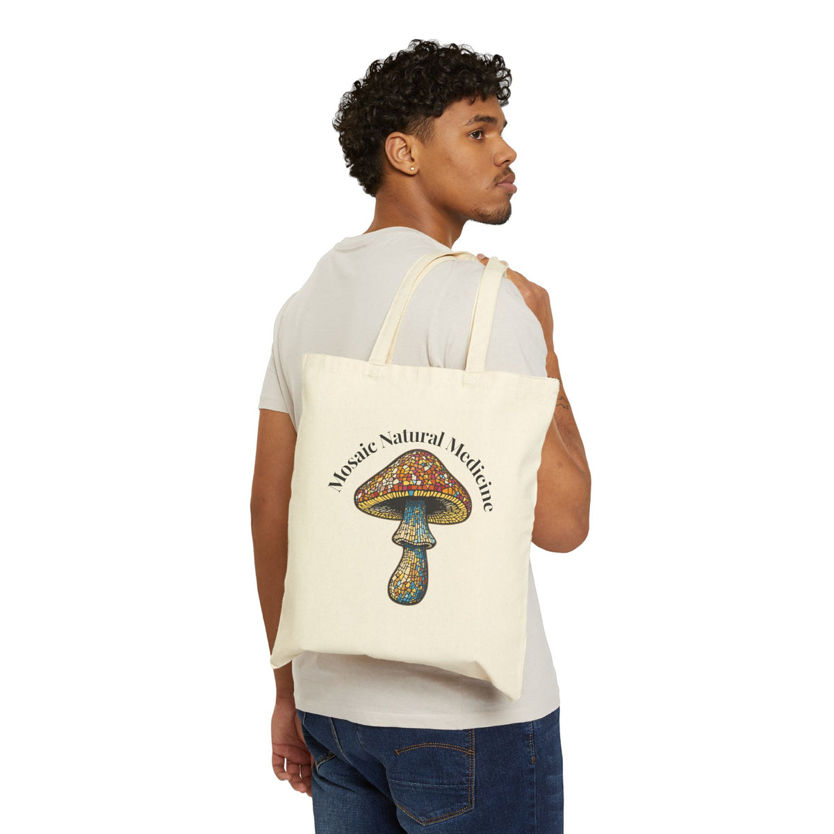 Magic Natural Mushroom Canvas Tote Bag